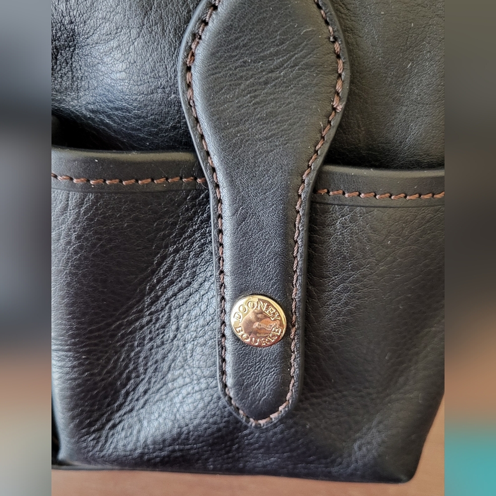EUC Dooney & Bourke Florentine Leather Small Lucy Bag In Black - Picture 13 of 13